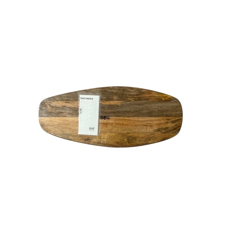 IKEA FASCINERA Cutting Board Acacia Wood‎ 20.5x8.75 Oval Serving Tray NEW